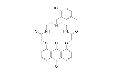 12-[(2-hydroxy-5-methylphenyl)methyl]-6,18-dioxa-9,12,15-triazatetracyclo[21.3.1.0(5,26).0(19,24)]heptacosa-1(26),2,4,19,21,23-hexaene-8,16,25,27-tetrone