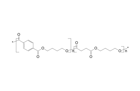 Copolyester of 1,4-butanediol with terephthalic and succinic acids
