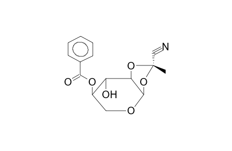 4-O-BENZOYL-1,2-O-(1-ENDO-CYANOETHYLIDENE)-ALPHA-D-XYLOPYRANOSE