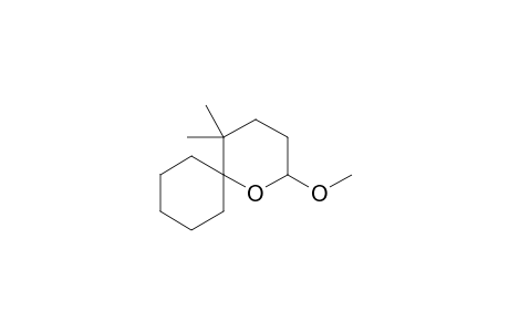 2-Methoxy-5,5-dimethyl-1-oxaspiro[5.5]undecane