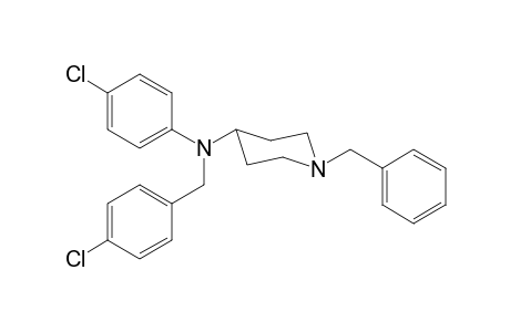 N-(4-Chlorophenyl)-N-(4-chlorophenylmethyl)-1-(phenylmethyl)piperidin-4-amine