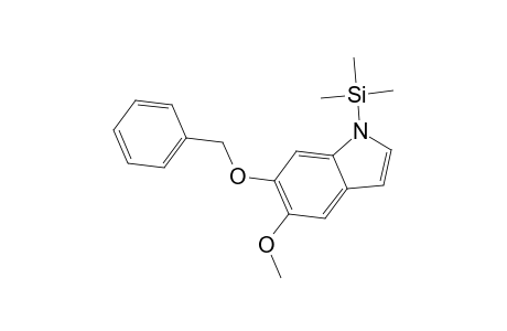 1H-Indole, 5-methoxy-6-(phenylmethoxy)-1-(trimethylsilyl)-