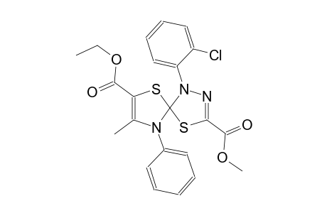 7-ethyl 3-methyl 1-(2-chlorophenyl)-8-methyl-9-phenyl-4,6-dithia-1,2,9-triazaspiro[4.4]nona-2,7-diene-3,7-dicarboxylate