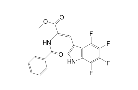 2-Propenoic acid, 2-(benzoylamino)-3-(4,5,6,7-tetrafluoro-1H-indol-3-yl)-, methyl ester, (Z)-