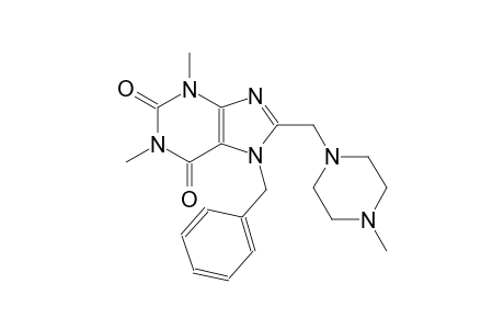 7-benzyl-1,3-dimethyl-8-[(4-methyl-1-piperazinyl)methyl]-3,7-dihydro-1H-purine-2,6-dione