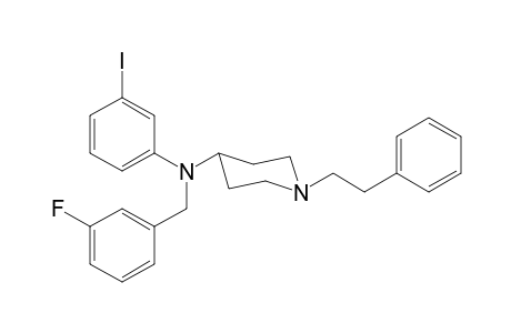 N-3-Fluorobenzyl-N-(3-iodophenyl)-1-(2-phenylethyl)piperidin-4-amine