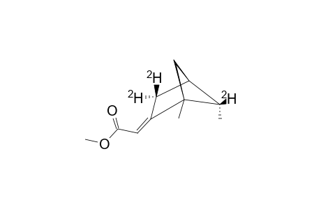 ENDO-E-3,3,5-TRI-DEUTERO-2-(METHOXYCARBONYLMETHYLEN)-1,5-DIMETHYL-BICYCLO-[2.1.1]-HEXANE