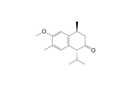 (1R,4S)-1-isopropyl-6-methoxy-4,7-dimethyl-tetralin-2-one