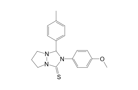 2-(4-Methoxyphenyl)-3-(4-methylphenyl)tetrahydro-1H,5H-pyrazolo[1,2-a][1,2,4]triazole-1-thione