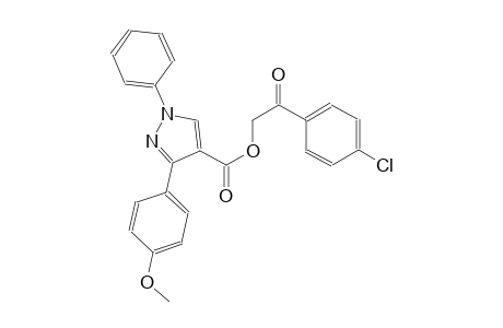 2-(4-chlorophenyl)-2-oxoethyl 3-(4-methoxyphenyl)-1-phenyl-1H-pyrazole-4-carboxylate