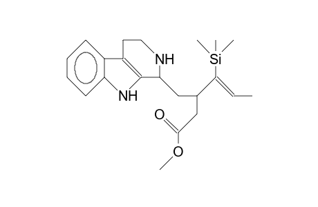 (2S,12BS)-2,3,4,9-tetrahydro.beta.-([Z]-1-trimethylsilyl-1-propenyl)-1H-pyrido(3,4-B)indole-1-butanoic acid, methyl ester