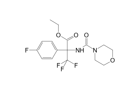 Benzeneacetic acid, 4-fluoro-.alpha.-[(4-morpholinylcarbonyl)amino]-.alpha.-(trifluoromethyl)-, ethyl ester