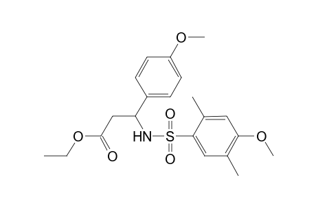 3-[(4-methoxy-2,5-dimethyl-phenyl)sulfonylamino]-3-(4-methoxyphenyl)propionic acid ethyl ester