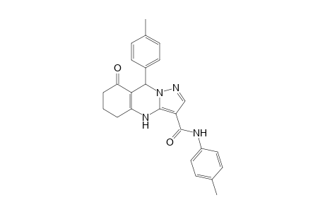 8-Oxo-9,N-bis(4-tolyl)-4,5,6,7,8,9-hexahydropyrazolo[5,1-b]quinazoline-3-carboxamide