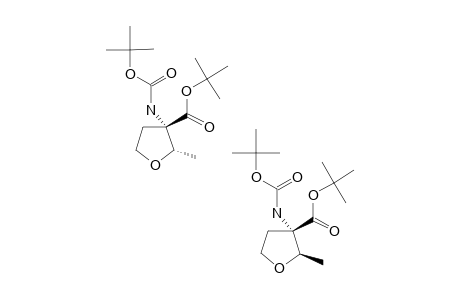 TERT.-BUTYL-3-(TERT.-BUTOXYCARBONYLAMINO)-2-METHYLTETRAHYDROFURAN-3-CARBOXYLATE;CIS/TRANS-MIXTURE