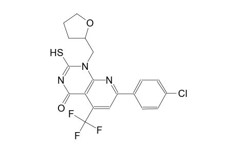 pyrido[2,3-d]pyrimidin-4(1H)-one, 7-(4-chlorophenyl)-2-mercapto-1-[(tetrahydro-2-furanyl)methyl]-5-(trifluoromethyl)-