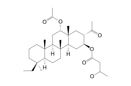 25-nor-12.alpha.-Acetoxy-16.beta.[(3'-hydroxybutanoyl)oxy]-20,24-dimethyl-24-oxo-Scalarane
