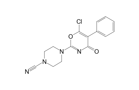 6-Chloro-2-(4-cyanohexahydropyrazin-1-yl)-5-phenyl-4H-1,3-oxazin-4-one