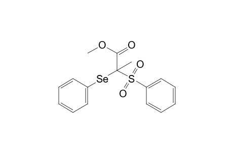 2-(phenylseleno)-2-(phenylsulfonyl)propionic acid, methyl ester