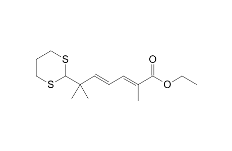 Ethyl (2E,4E)-6-(1,3-dithian-2-yl)-2,6-dimethylhepta-2,4-dienoate