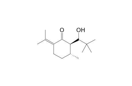 E-(2,3)-3-methyl-6-prop-2-ylidene-2-(syn-1-hydroxy-2,2-dimethylpropyl)cyclohexanone