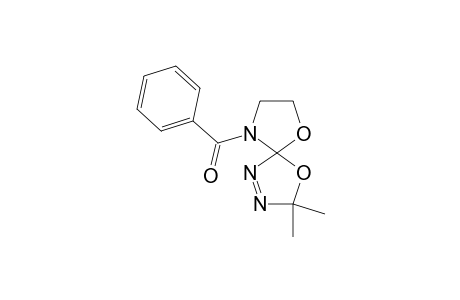 3,4,9-Triaza-9-benzoyl-2,2-dimethyl-1,6-dioxaspiro[4.4]non-3-ene