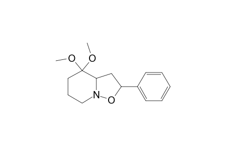 1-Aza-2-oxa-3-phenyl-6,6-dimethoxybicyclo[3.4.0]nonane