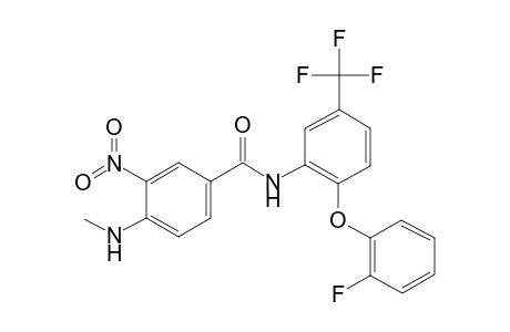 N-[2-(2-fluoranylphenoxy)-5-(trifluoromethyl)phenyl]-4-(methylamino)-3-nitro-benzamide