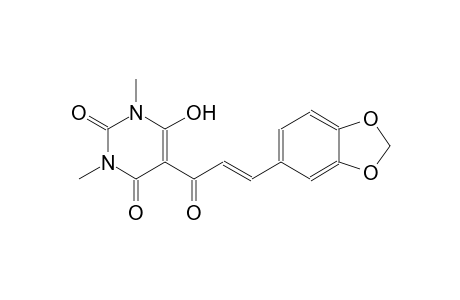 5-[(2E)-3-(1,3-benzodioxol-5-yl)-2-propenoyl]-6-hydroxy-1,3-dimethyl-2,4(1H,3H)-pyrimidinedione