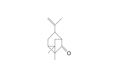 syn-4-Isopropenyl-1,7-dimethyl-tricyclo(3.2.1.0/2,7/)octan-6-one