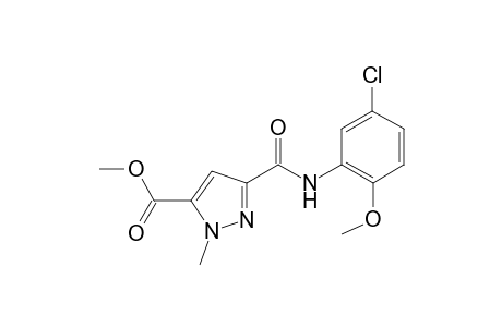 1H-Pyrazole-5-carboxylic acid, 3-[[(5-chloro-2-methoxyphenyl)amino]carbonyl]-1-methyl-, methyl ester