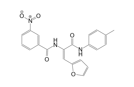 benzamide, N-[(E)-2-(2-furanyl)-1-[[(4-methylphenyl)amino]carbonyl]ethenyl]-3-nitro-