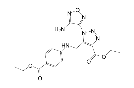 1H-1,2,3-triazole-4-carboxylic acid, 1-(4-amino-1,2,5-oxadiazol-3-yl)-5-[[[4-(ethoxycarbonyl)phenyl]amino]methyl]-, ethyl ester