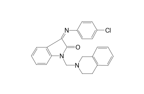 (3Z)-3-[(4-Chlorophenyl)imino]-1-(3,4-dihydro-2(1H)-isoquinolinylmethyl)-1,3-dihydro-2H-indol-2-one