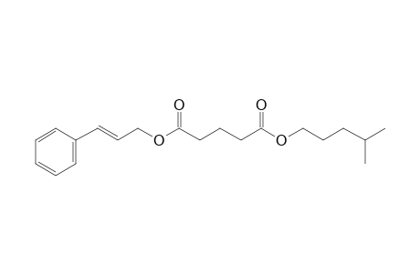 Glutaric acid, isohexyl 3-phenylprop-2-enyl ester