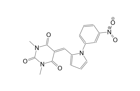2,4,6(1H,3H,5H)-pyrimidinetrione, 1,3-dimethyl-5-[[1-(3-nitrophenyl)-1H-pyrrol-2-yl]methylene]-
