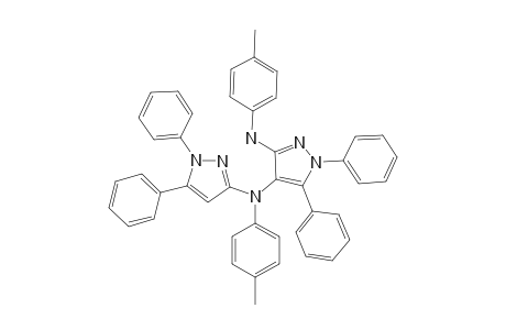 3-(4-METHYLPHENYL)-AMINO-1,5-DIPHENYL-4-(1,5-DIPHENYLPYRAZOLE-3-YL)-4-METHYLPHENYL)-AMINOPYRAZOLE