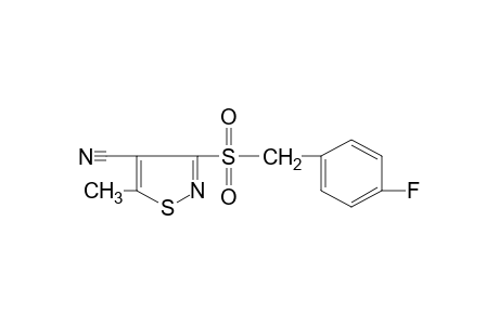 3-[(p-FLUOROBENZYL)SULFONYL]-5-METHYL-4-ISOTHIAZOLECARBONITRILE