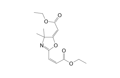 (Z)-3-[(E)-(5-Ethoxycarbonyl)methylene-4,4-dimethyl-4,5-dihydrooxazol-2-yl]acrylic acid ethyl ester
