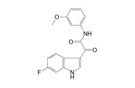 1H-Indole-3-acetamide, 6-fluoro-N-(3-methoxyphenyl)-.alpha.-oxo-