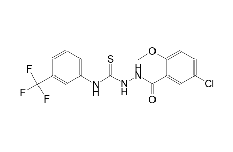 2-(5-chloro-2-methoxybenzoyl)-N-[3-(trifluoromethyl)phenyl]hydrazinecarbothioamide