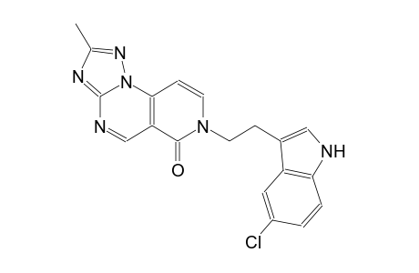 pyrido[3,4-e][1,2,4]triazolo[1,5-a]pyrimidin-6(7H)-one, 7-[2-(5-chloro-1H-indol-3-yl)ethyl]-2-methyl-