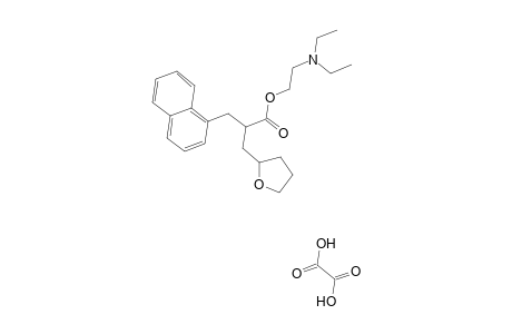 2-Diethylaminoethyl 2-(naphthalen-1-ylmethyl)-3-(oxolan-2-yl)propanoate; oxalic acid