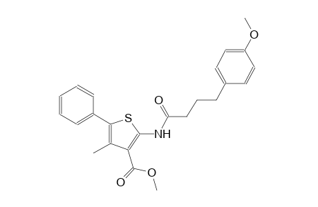 methyl 2-{[4-(4-methoxyphenyl)butanoyl]amino}-4-methyl-5-phenyl-3-thiophenecarboxylate