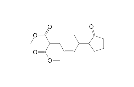 Methyl 2-(methoxycarbonyl)-6-(2-oxocyclopentanyl)-4-heptenoate