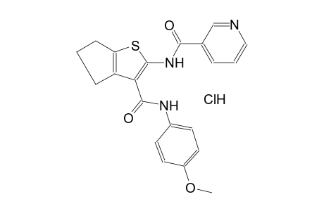 N-{3-[(4-methoxyanilino)carbonyl]-5,6-dihydro-4H-cyclopenta[b]thien-2-yl}nicotinamide hydrochloride