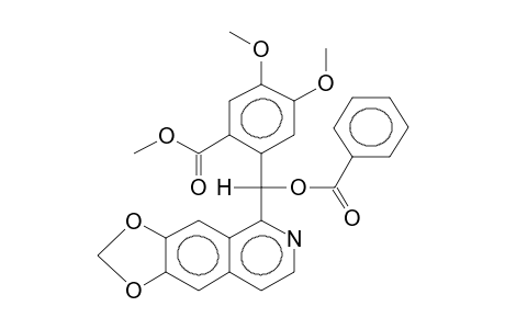1-(ALPHA-BENZOYLOXY-2-METHOXYCARBONYL-3,4-DIMETHOXYBENZYL)-6,7-METHYLENEDIOXYISOQUINOLINE