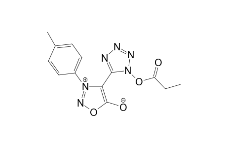 1-Propionoxy-5-[3-(4-methylphenyl)sydnon-4-yl]tetrazole