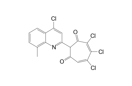 2-(4-Chloro-8-methyl-2-quinolyl)-5,6,7-trichloro-1,3-tropolone