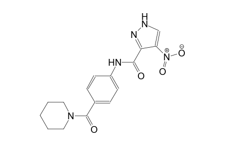 4-nitro-N-[4-(1-piperidinylcarbonyl)phenyl]-1H-pyrazole-3-carboxamide
